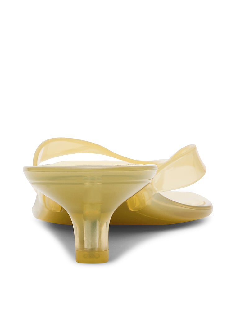 Steve Madden Tracie Jelly Heel, Yellow, onModelBack, 2 of 4