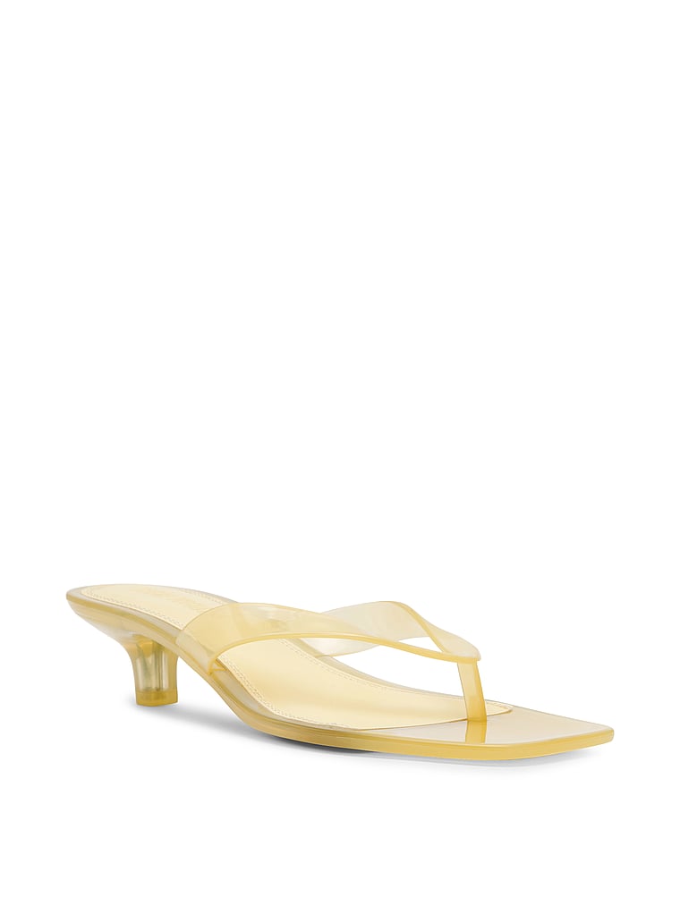 Steve Madden Tracie Jelly Heel, Yellow, onModelFront, 1 of 4