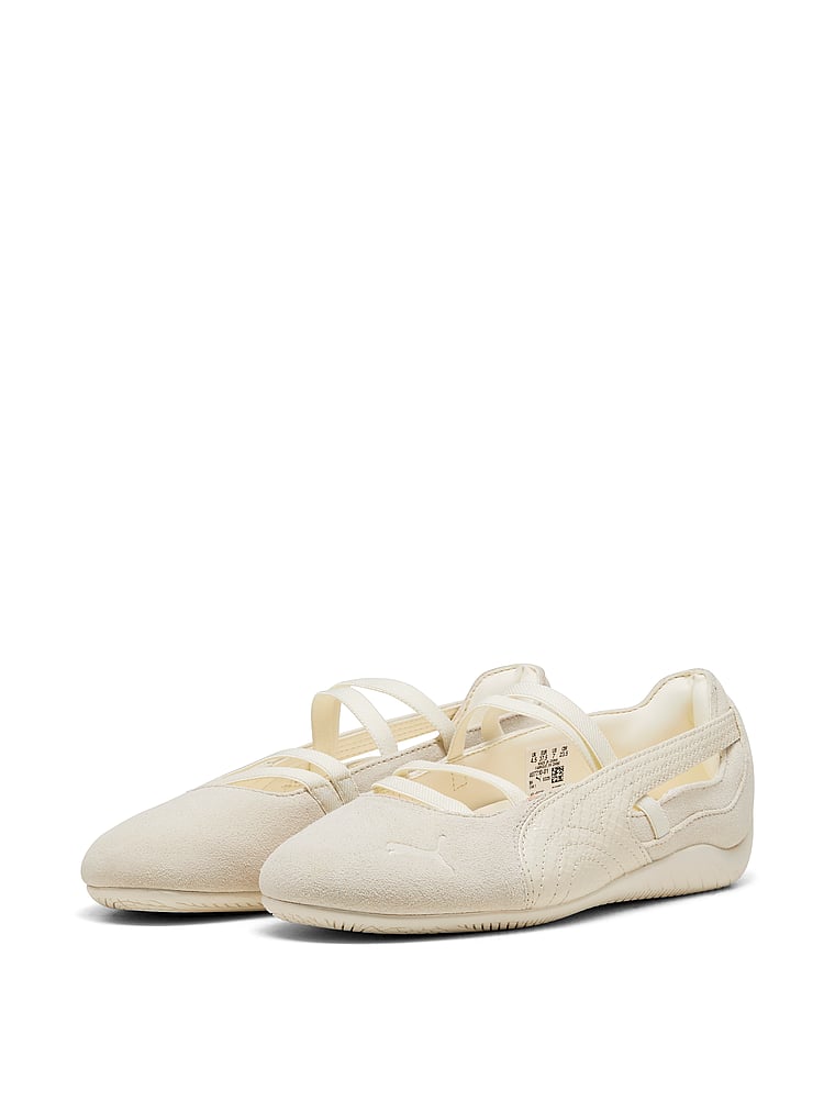 Puma Speedcat Python II Ballet Flat, Alpine Snow-Warm White, onModelFront, 1 of 4