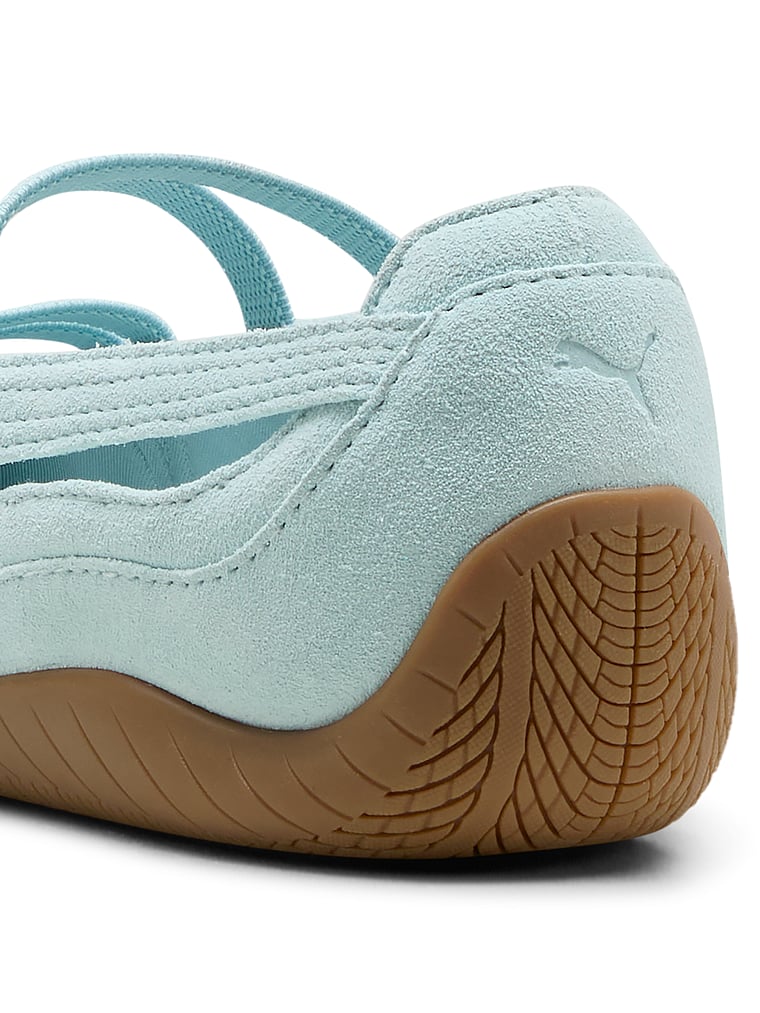 Puma Speedcat Suede Ballet Flats, Fresh Water-Gum, onModelBack, 2 of 4