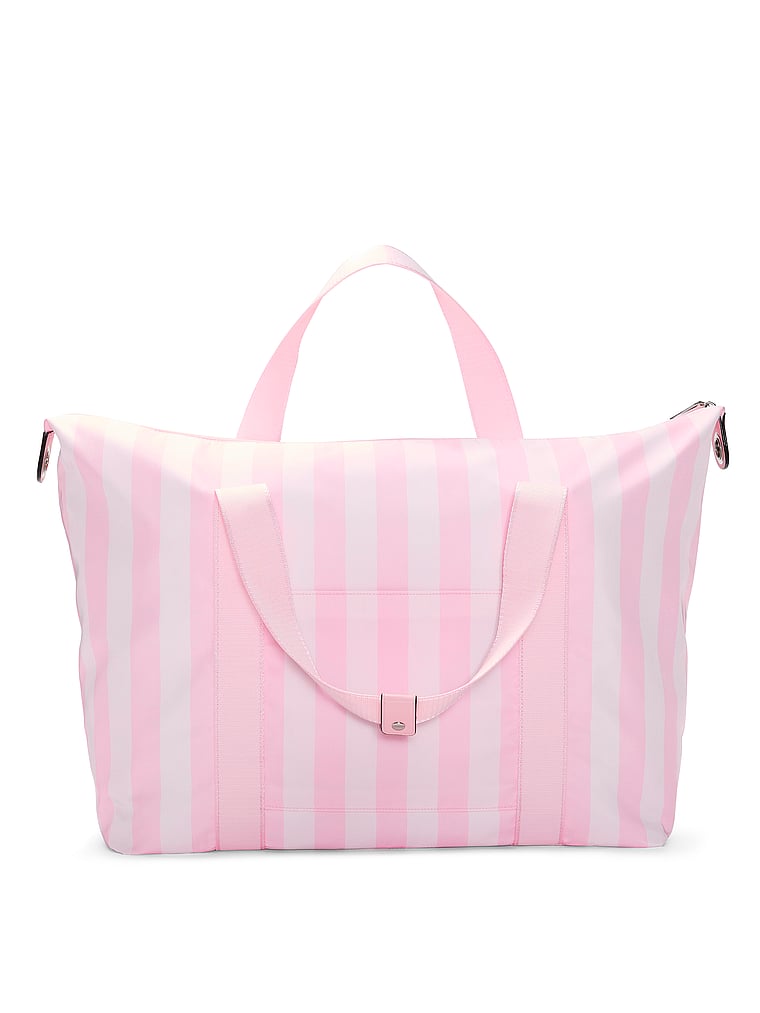 Victoria's Secret, Victoria's Secret The 24-Hour Overnight Travel Bag, Heritage Stripe, detail, 3 of 3