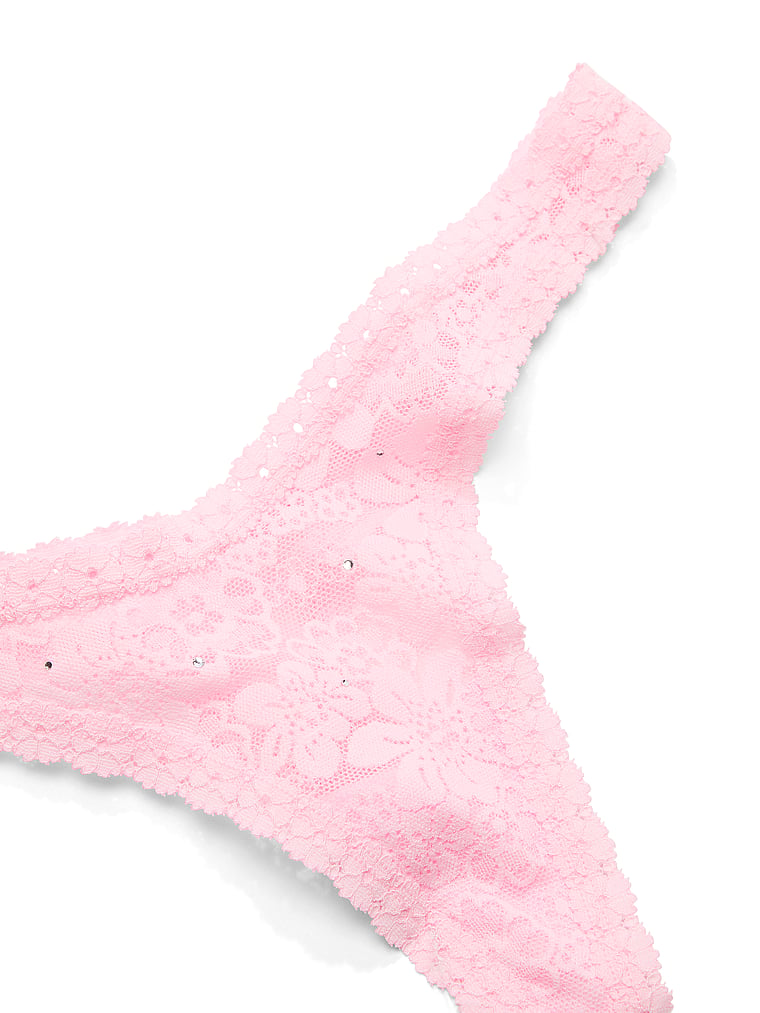 PINK PINK Wink™ Micro Thong Panty, Boardwalk Pink, detail, 4 of 4