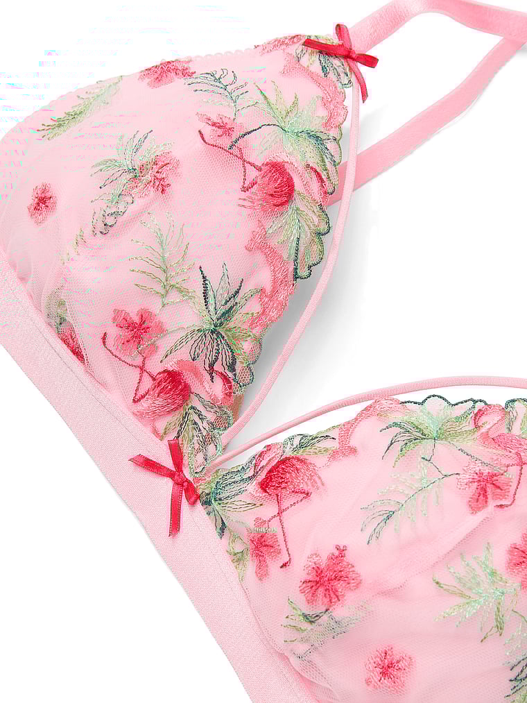 PINK Wink PINK Wink™ Unlined High-Low Triangle Bralette, Boardwalk Pink, detail, 5 of 5