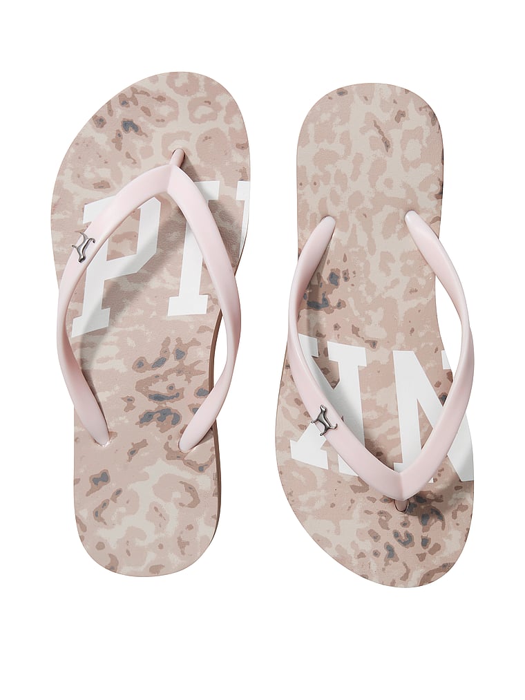 PINK Platform Flip Flops, Leo Haze, onModelFront, 1 of 2