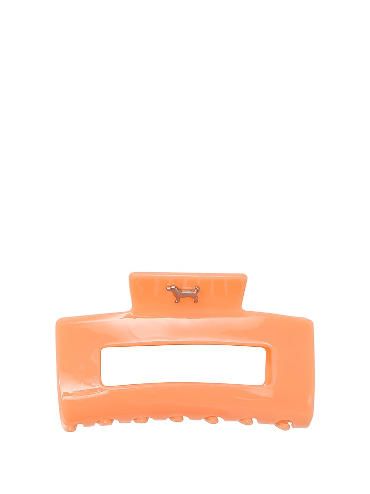 PINK Hair Claw Clip, Cantalope, offModelBack, 2 of 2