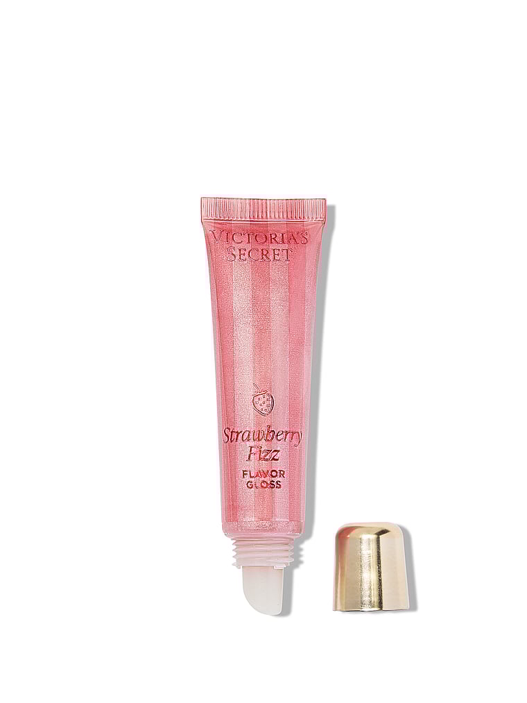 Victoria's Secret, Lip Flavor Gloss, Strawberry Fizz, onModelSide, 2 of 3