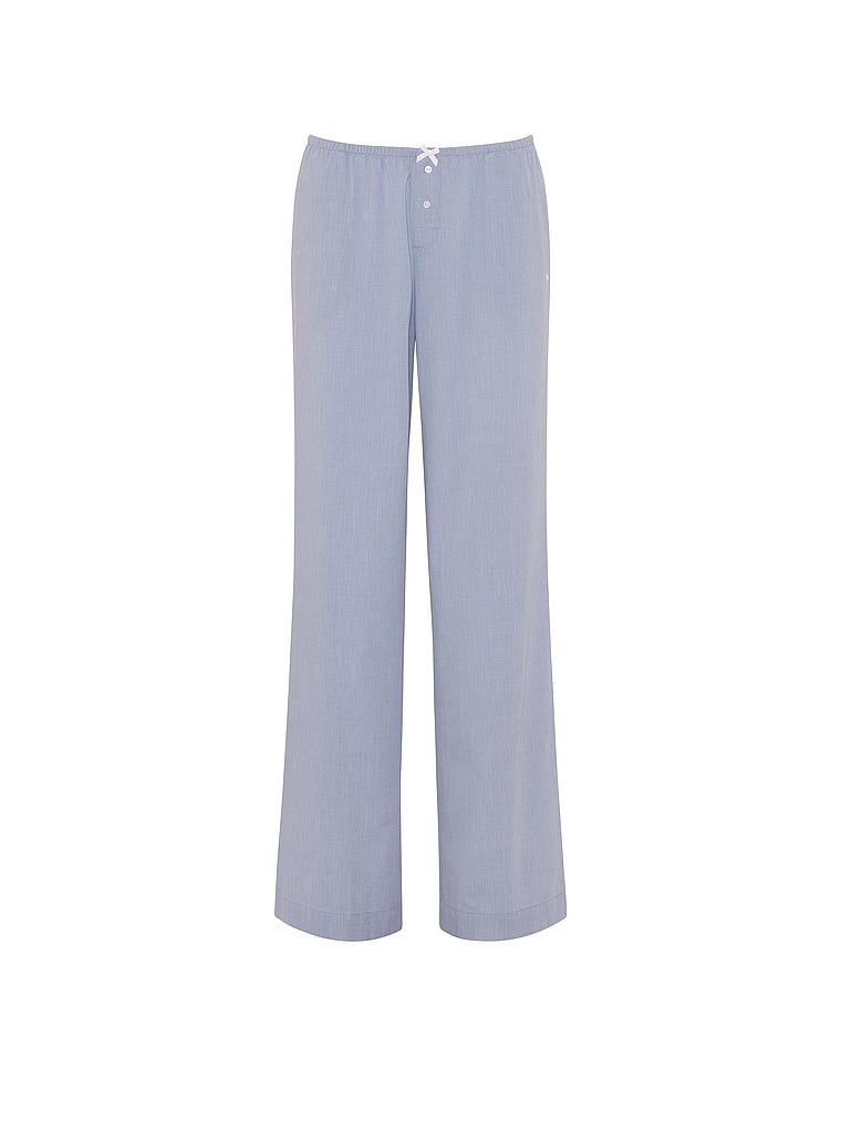 PINK Sweet Dreams Pajama Pants, Soft Blue, offModelFront, 3 of 3