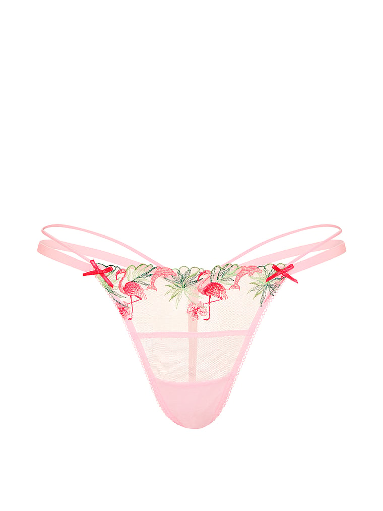 PINK PINK Wink™ V-String Panty, Boardwalk Pink, offModelFront, 4 of 5