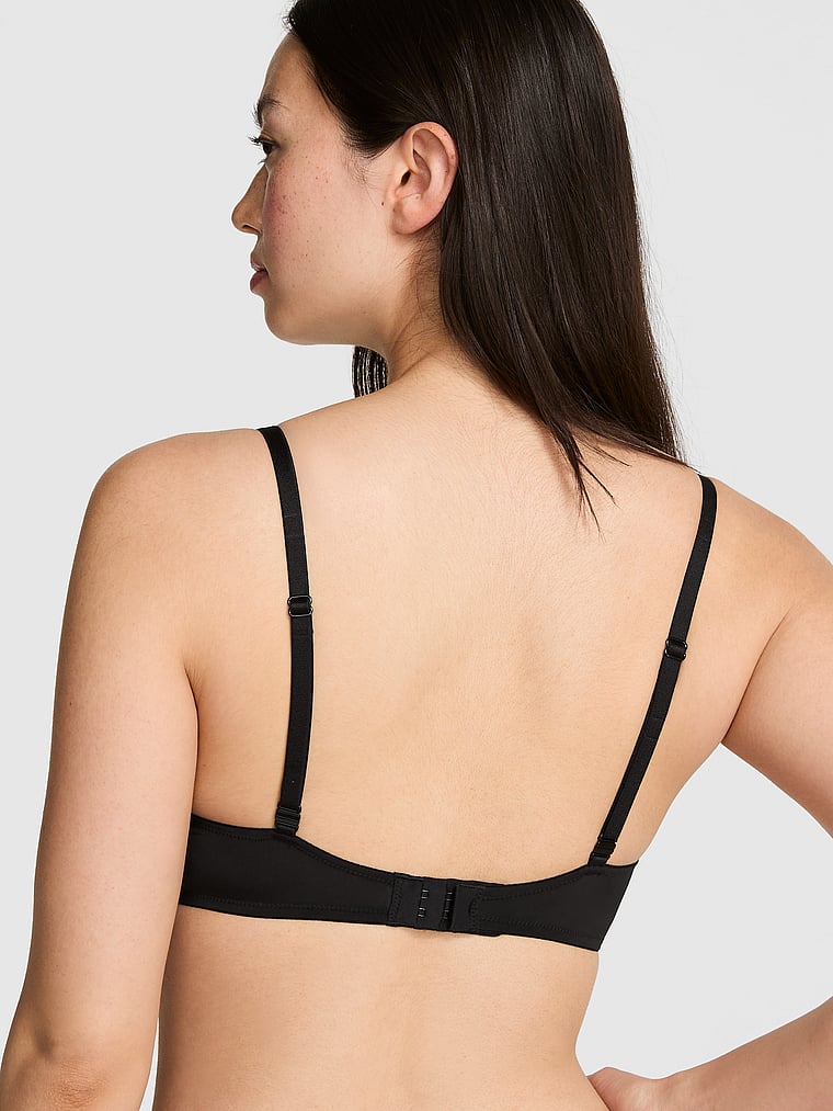 PINK Wear Everywhere Wear Everywhere™ Push-Up Bra, Black, onModelBack, 2 of 3