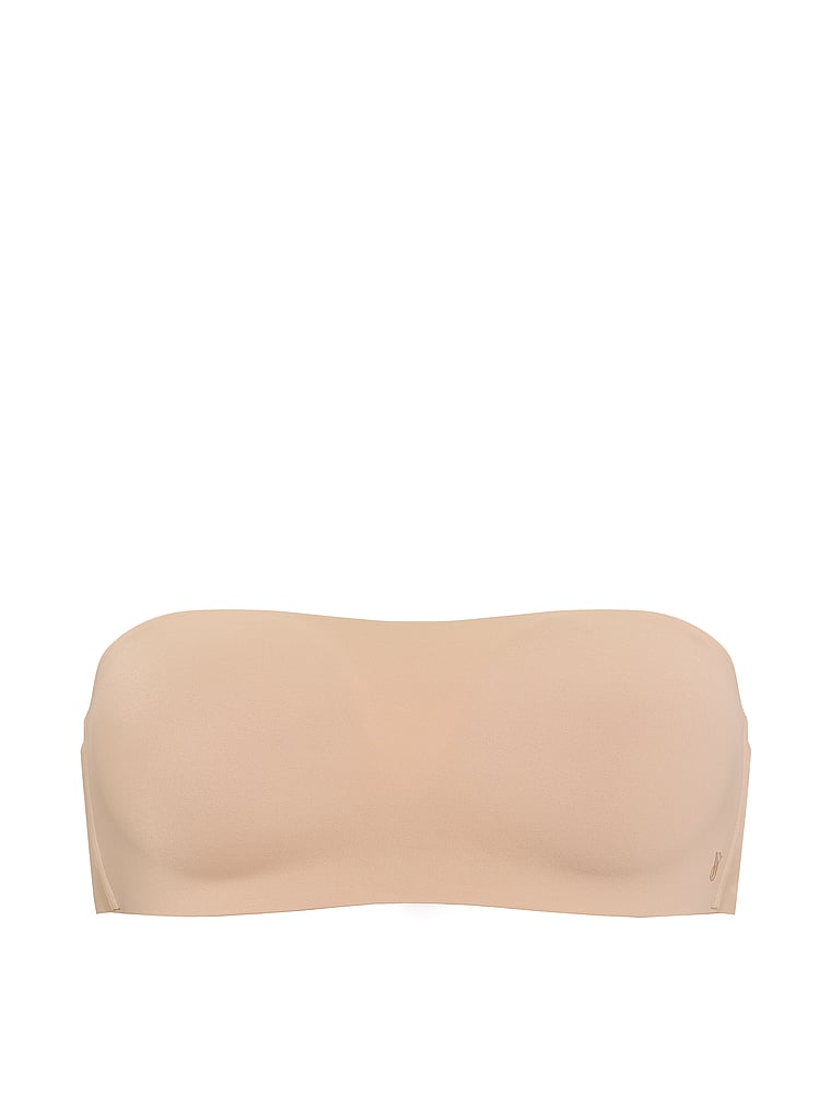 Victoria's Secret, Invisible by Victoria’s Secret Push-Up Wireless Bandeau Strapless Bra, Praline, offModelFront, 2 of 4