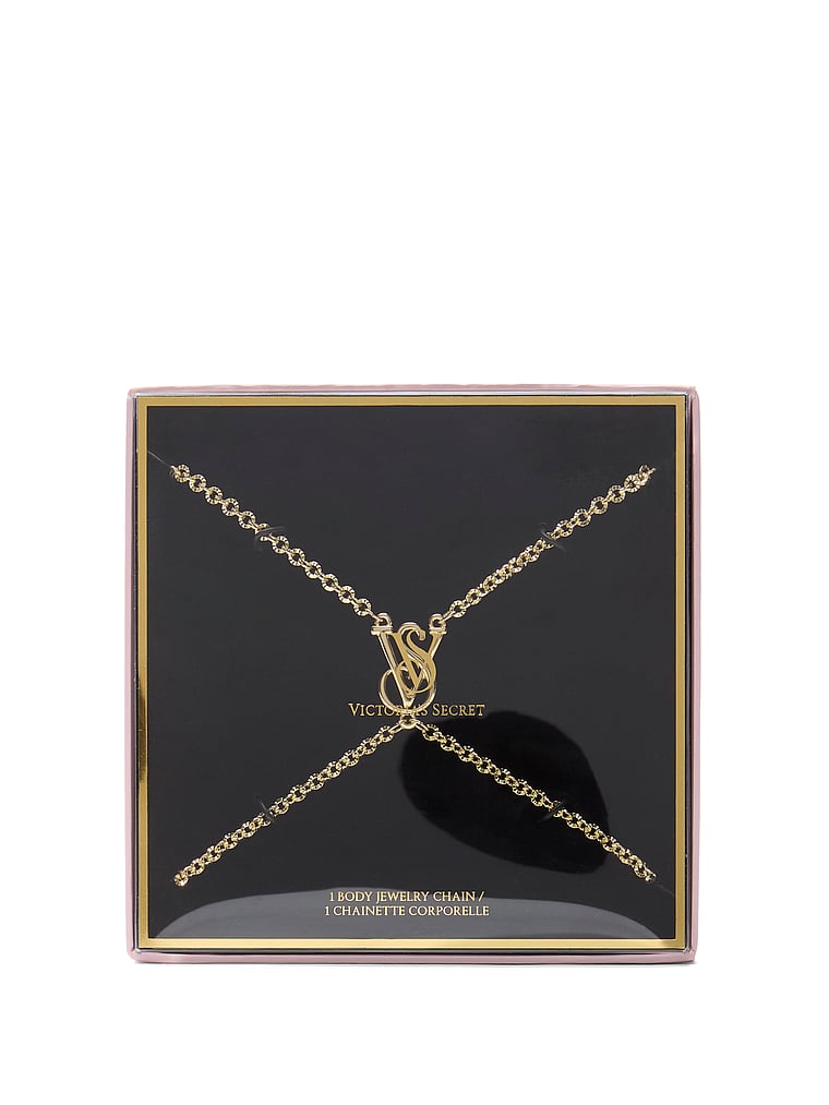 Victoria's Secret, Victoria's Secret Body Jewelry Chain, Shiny Gold, offModelFront, 3 of 3