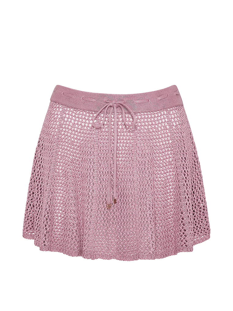 Beachwear Crochet Flare Mini Skirt