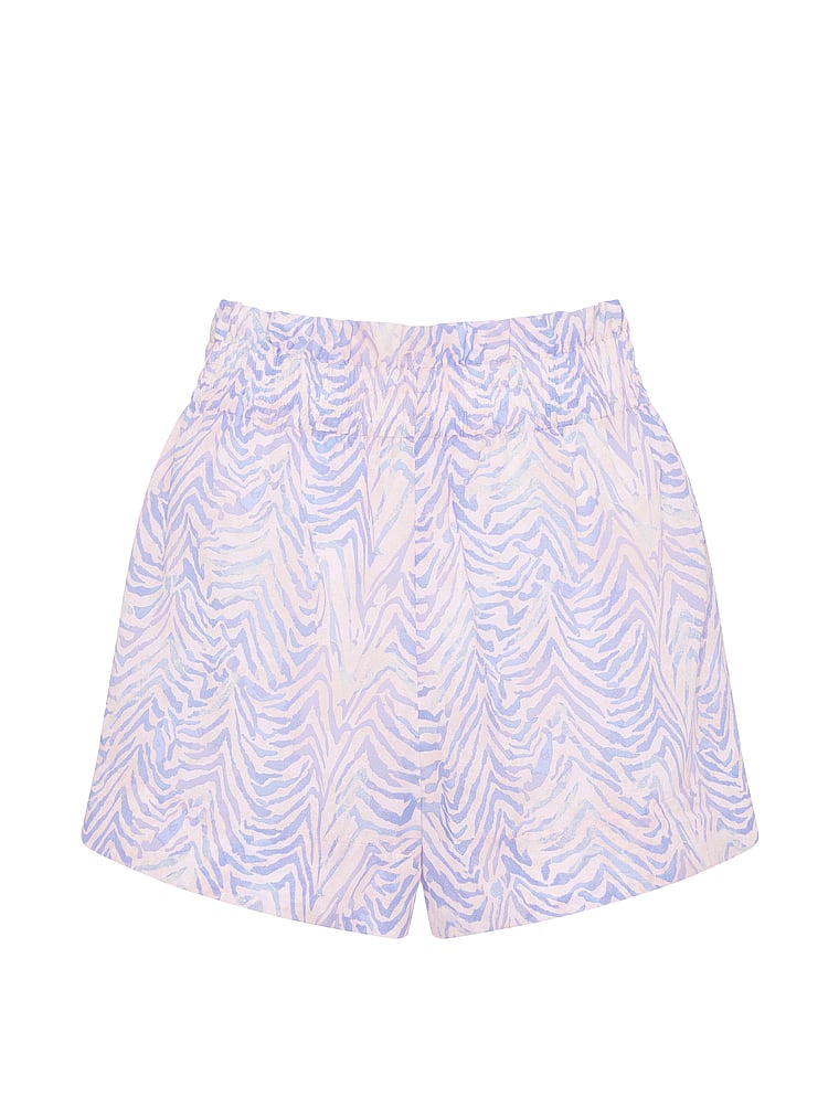 Victoria's Secret, Victoria's Secret Swim Beachwear Voile Shorts, Soft Pink Zebra, offModelFront, 3 of 3