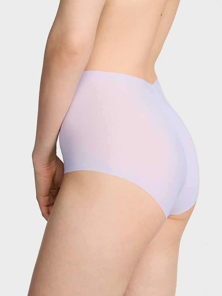 Victoria's Secret, No-Show No-Show Strappy Modern Brief Panty, Belle Blue, onModelBack, 2 of 2 Lotta is 5'10" or 178cm and wears Small