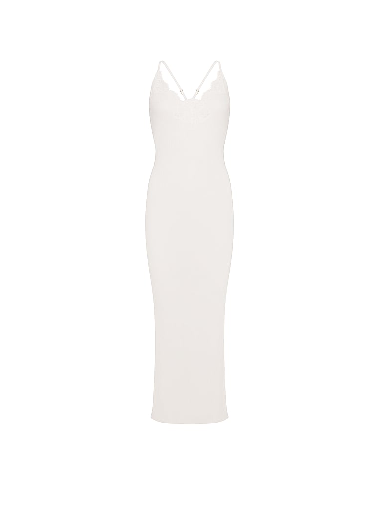 Buy Pointelle Rib Lace-Trim Maxi Slip Dress, Coconut White - Order Slips online - Victoria's Secret US Buy Pointelle Rib Lace-Trim Maxi Slip Dress, Coconut White - Order Slips online - Victoria's Secret US