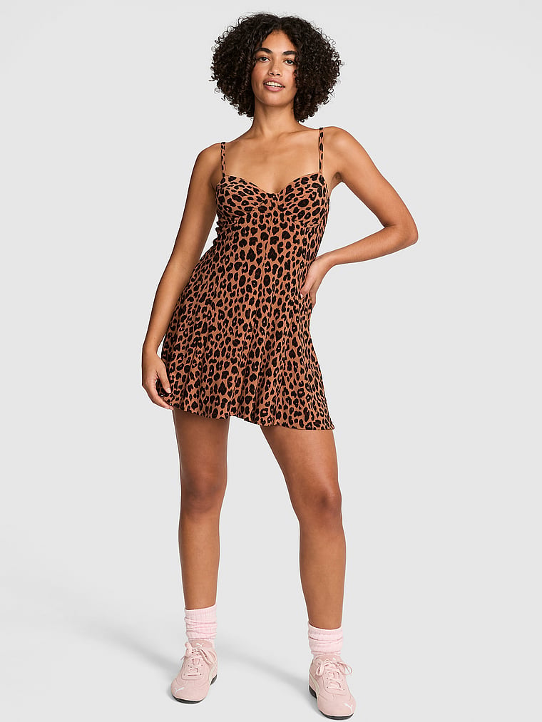 Night-Out Stretchy Knit Corset Dress