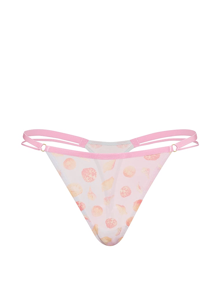 Bling Lacie Logo Scoop Thong