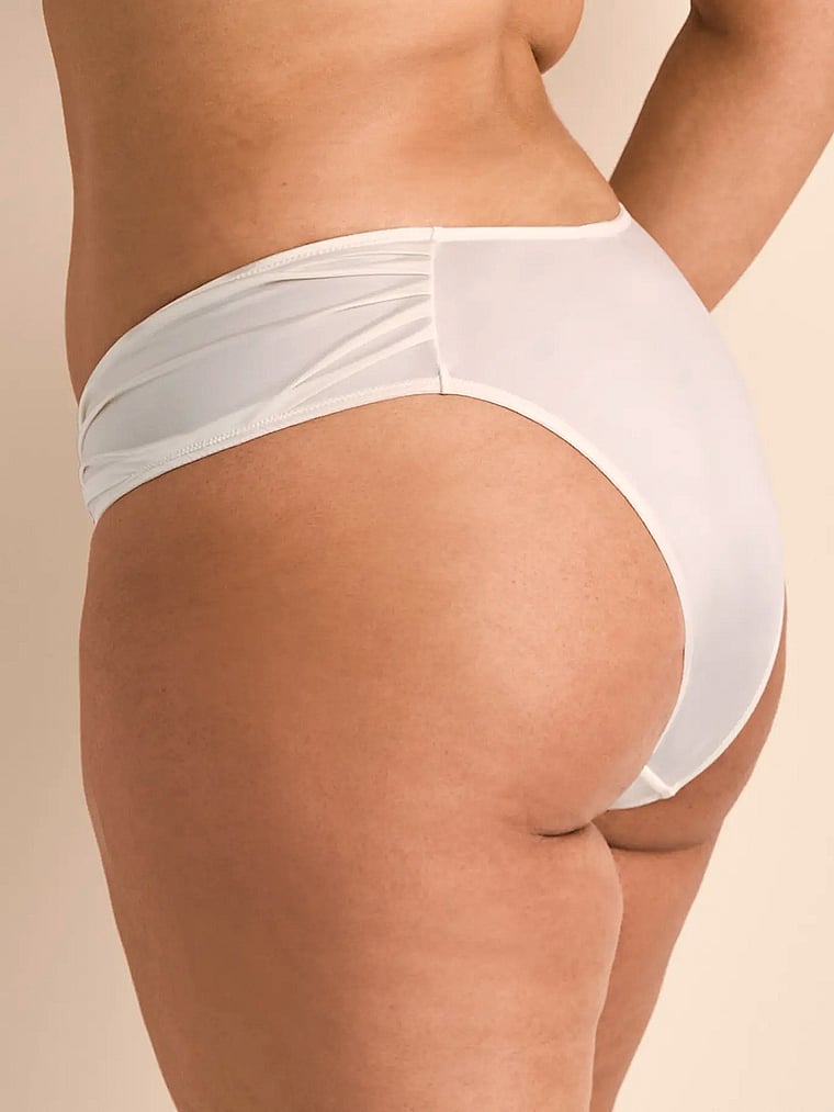 Victoria's Secret, Adore Me Carolyn Brazilian Panty, Egret, onModelBack, 2 of 3