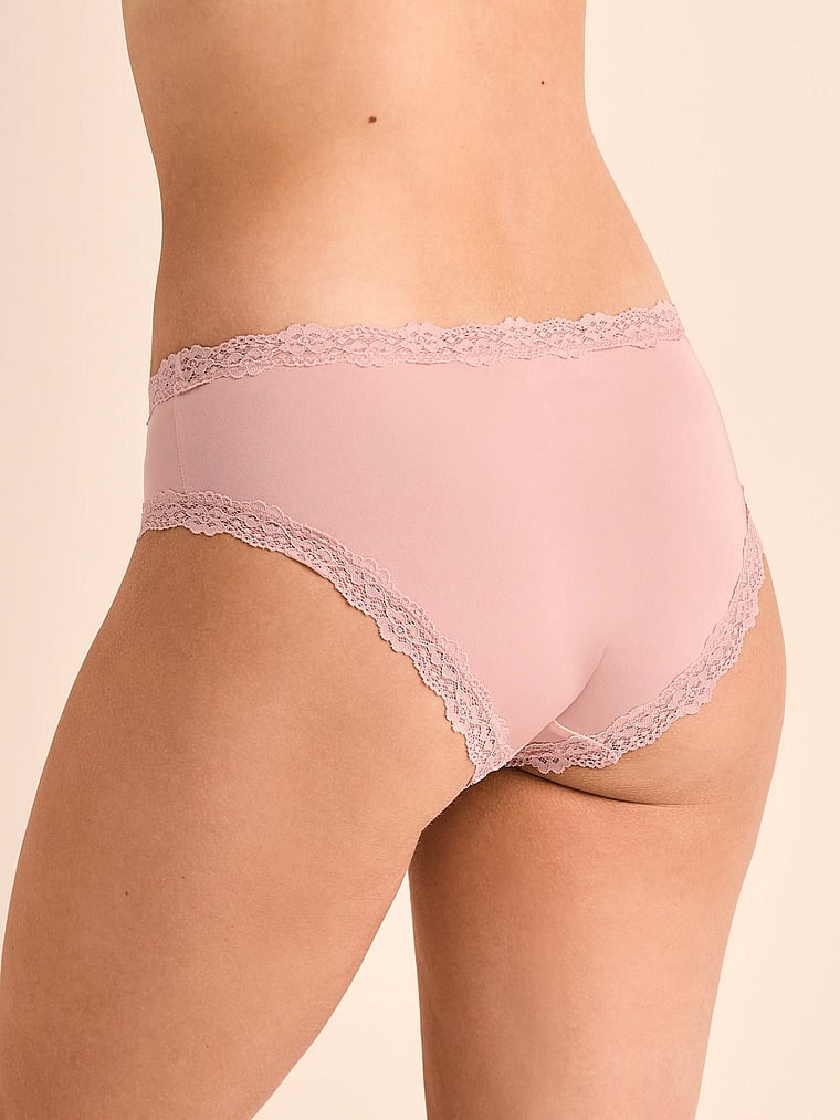 Victoria's Secret, Adore Me Mariola Hipster Panty, Rose Smoke, onModelBack, 2 of 3