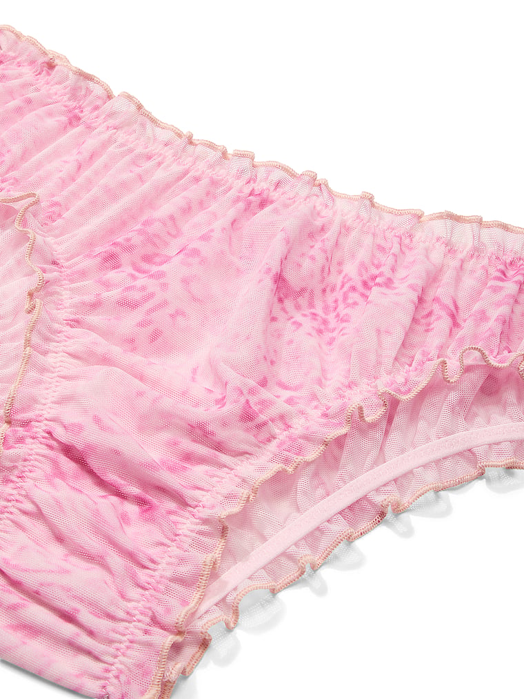 PINK PINK Wink™ Ruﬄe Cheeky Panty, Coconut Pink Leopard Print, detail, 4 of 4
