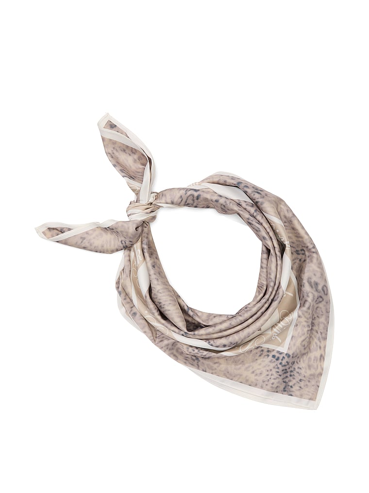 PINK Satin Bandana Scarf, Leo Haze, onModelFront, 1 of 3