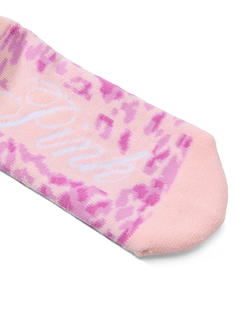 PINK 1-Pack Crew Socks, Pink Leo Haze, offModelBack, 2 of 2