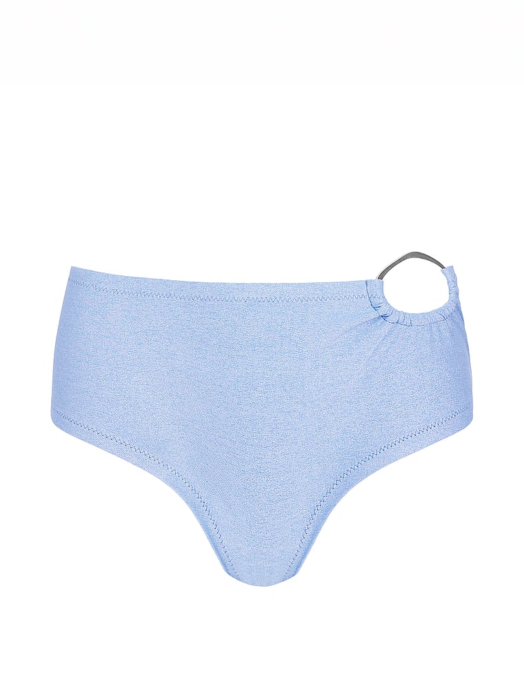 Victoria's Secret, Tropic of C Orb Santorini Short, Shimmer Blue Lurex, offModelFront, 3 of 3