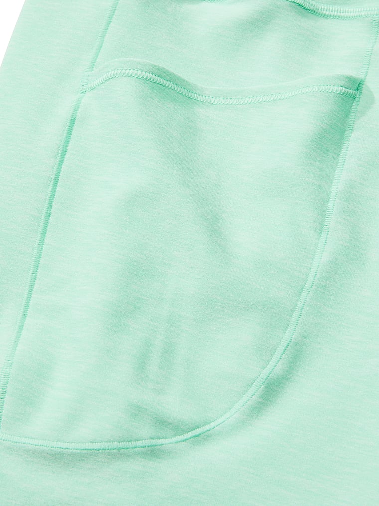 Victoria's Secret, VSX VSX New Essential Pocket Bike Short, Waterfall Heather, detail, 4 of 4