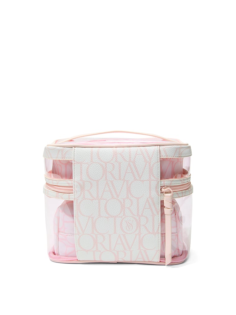 Victoria's Secret, Victoria's Secret 4-Piece Makeup Bag, Victoria Script, detail, 3 of 3