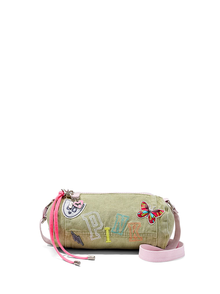Pink Canvas Duffle Bag