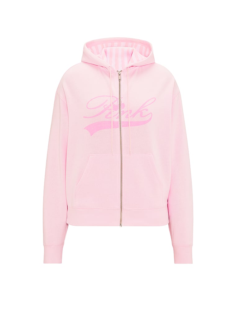 Buy Berry Full Zip Hooded Sweatshirt, Pink Tulip - Order Hoodies
