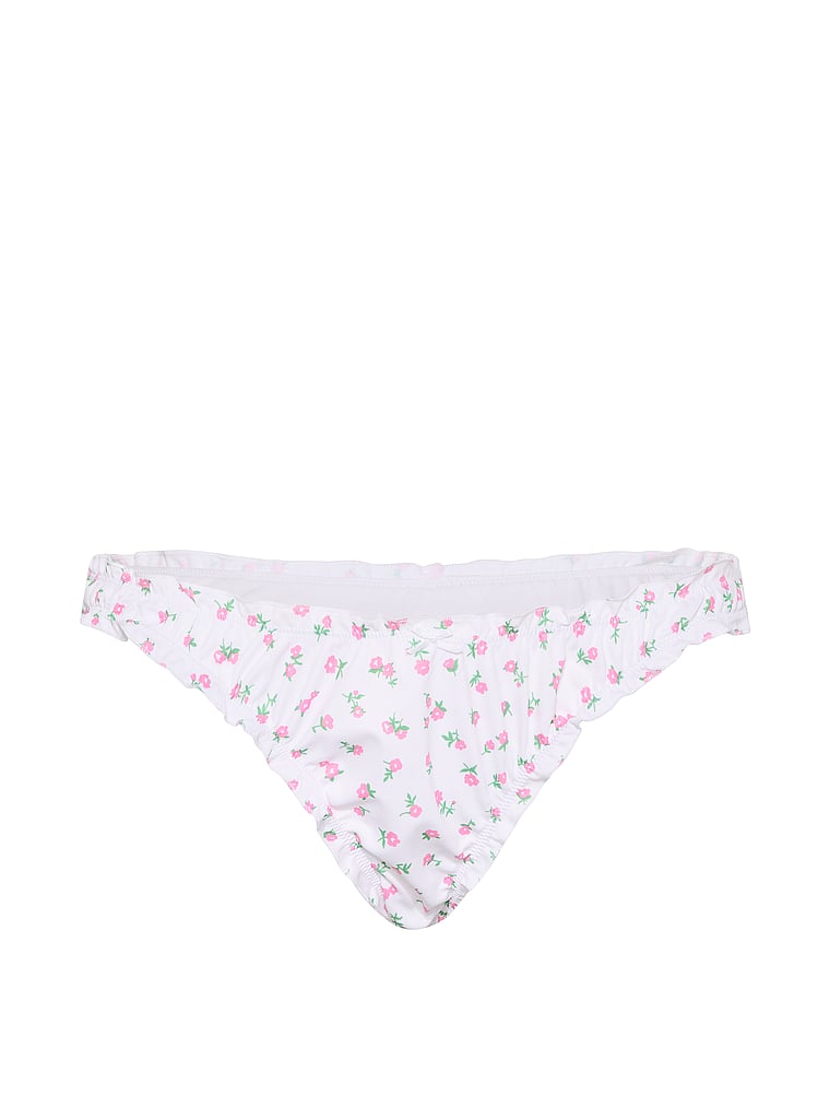 PINK by Frankies Bikinis Hudson Cheeky Bottom, Floral Ditsy, offModelFront, 4 of 4