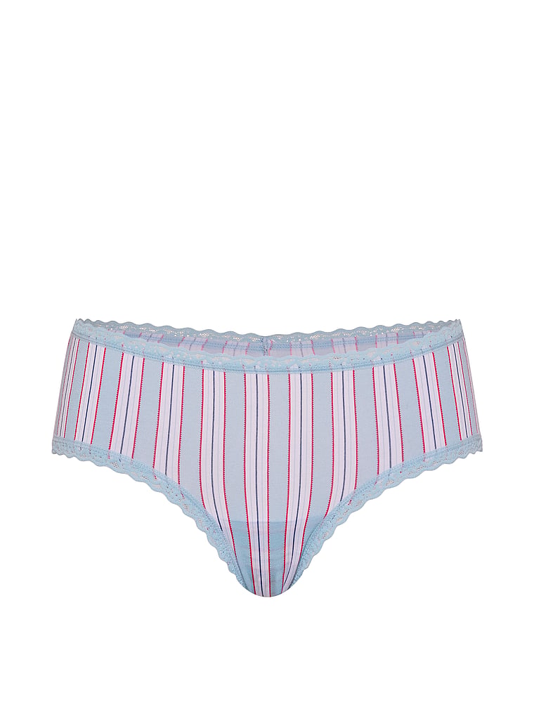 Cotton Lace-Trim Cheeky Panty