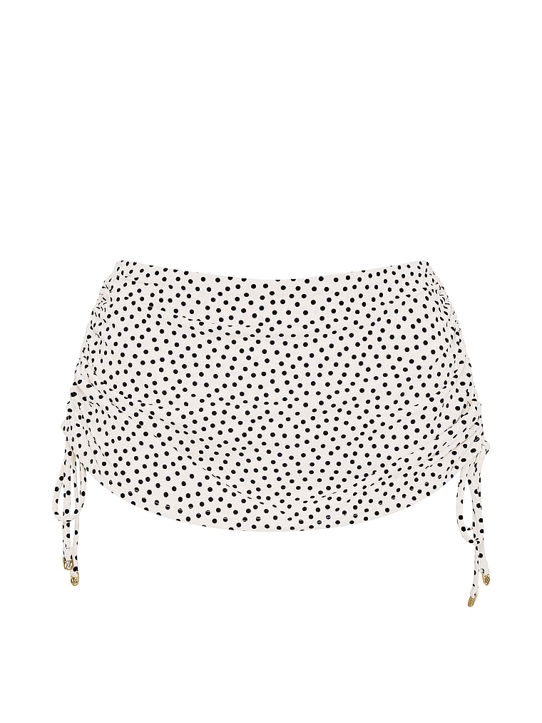Victoria's Secret, Victoria's Secret Swim Ruched Swim Skirt, Print, offModelFront, 3 of 3