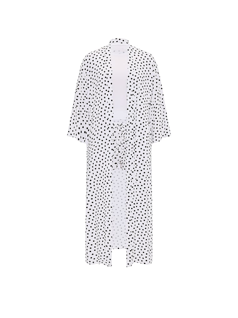 Victoria's Secret, Victoria's Secret SoSoft™ Modal 3-Piece Short Set, VS White Dots, offModelFront, 3 of 3