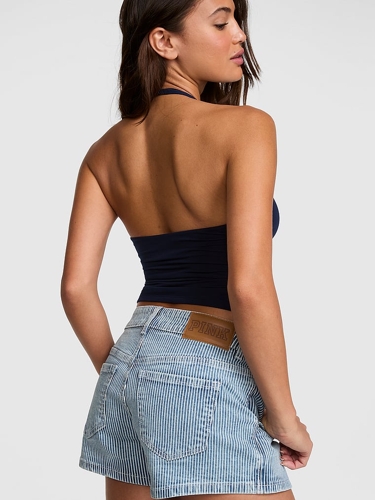 Mini Jean Wrap Skort