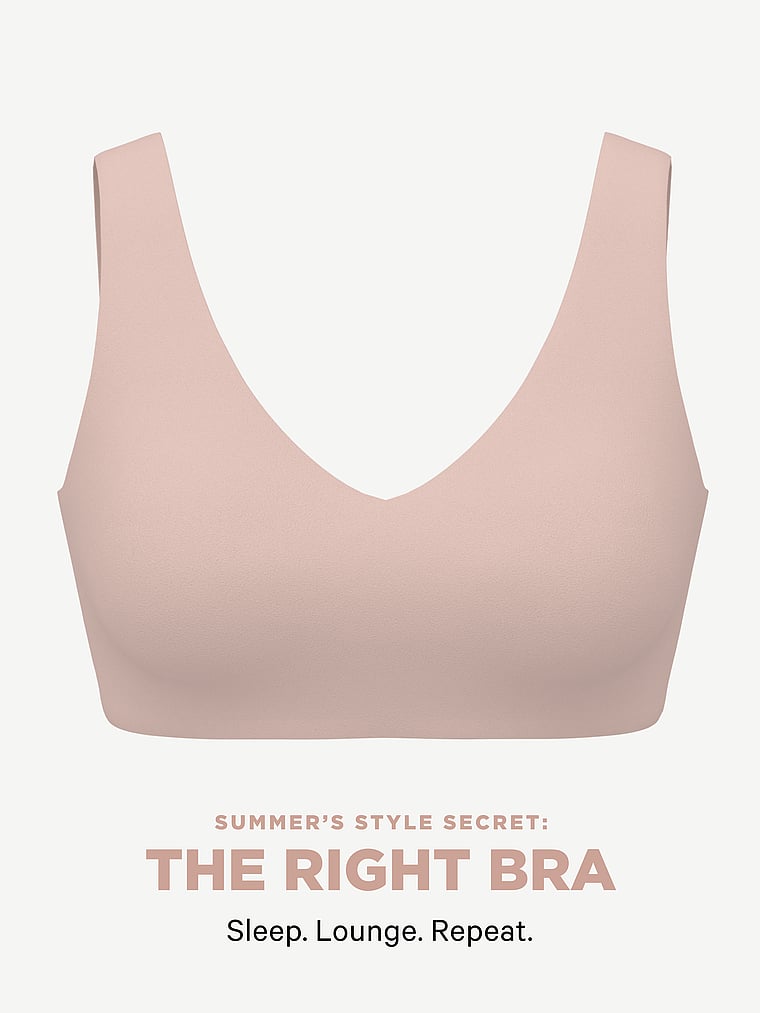 Victoria's Secret, The T-shirt SlumberBra™, Talc, onModelBack, 2 of 4