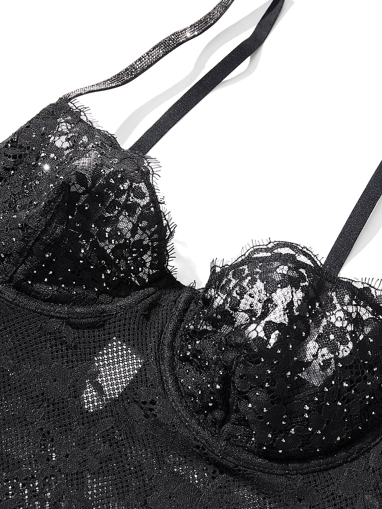 Buy Wicked Twinkle Lace Cami & Shortie Set, Black - Order Cami
