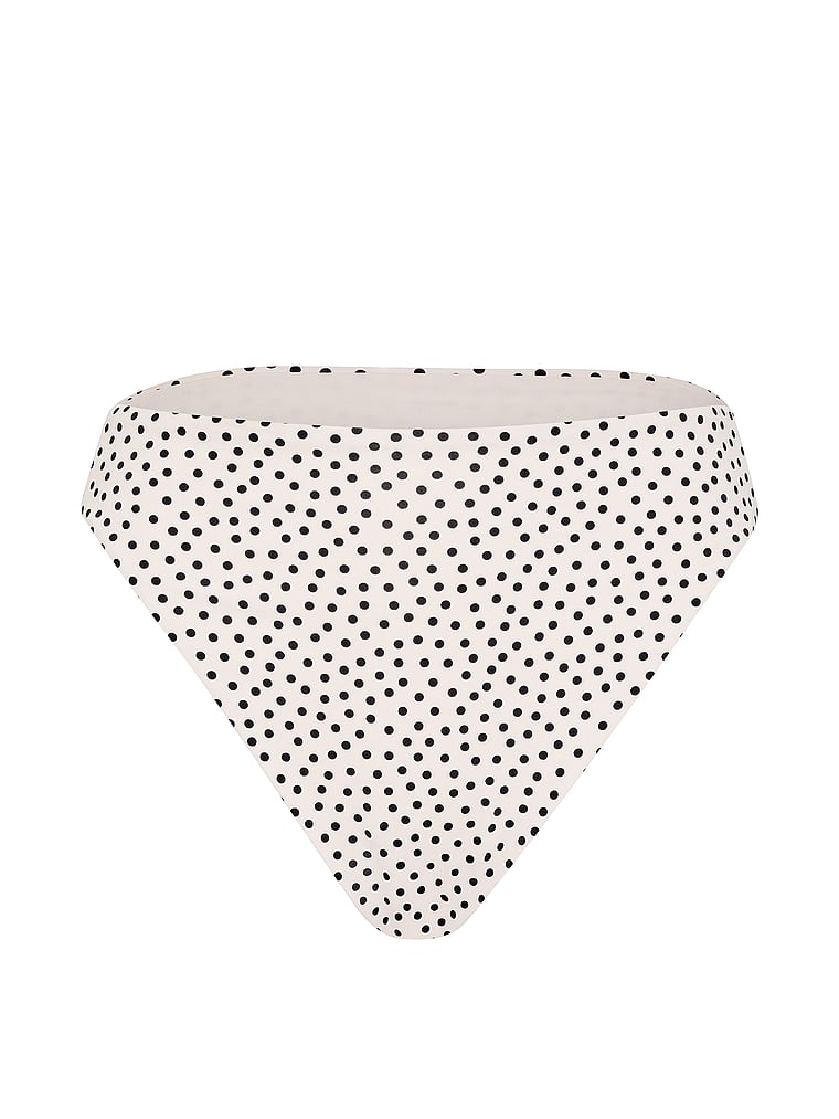 Victoria's Secret, Victoria's Secret Swim High-Waist Brazilian Bikini Bottom, Print, offModelFront, 4 of 4