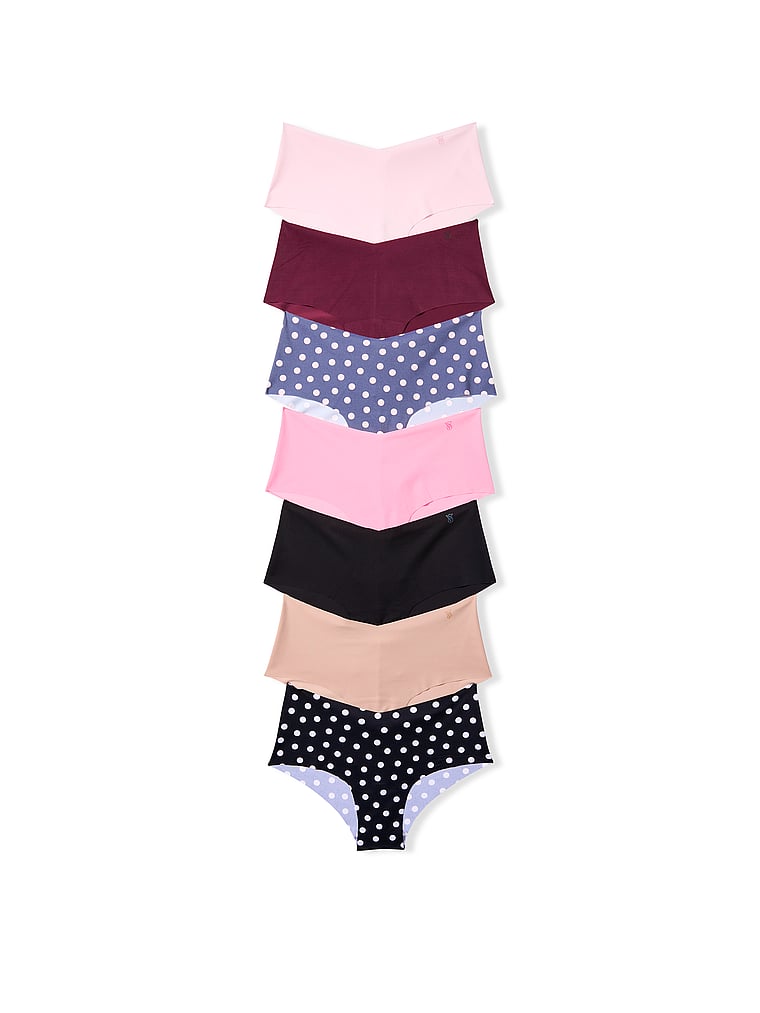 Victoria's Secret, Victoria's Secret 7-Pack No-Show Cheeky Panties, Multi, offModelFront, 1 of 1