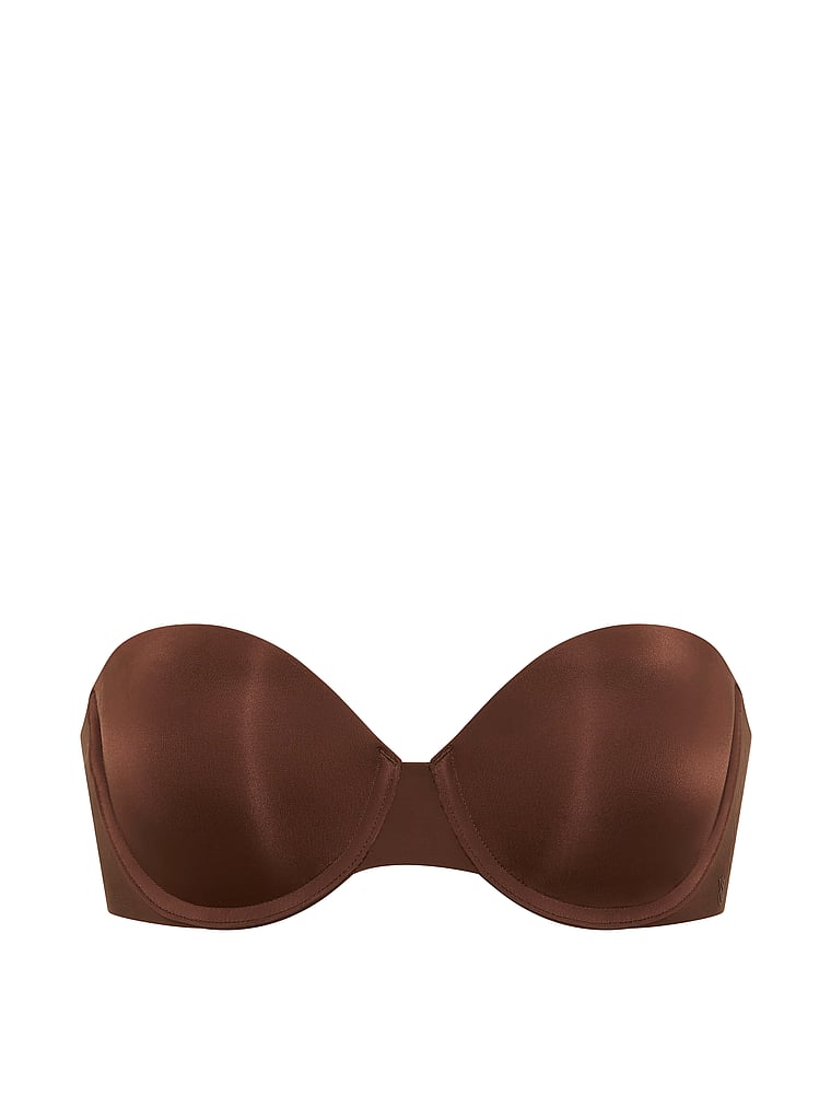 Victoria's Secret, Invisible by Victoria’s Secret Uplift Strapless Bra, Ganache, offModelFront, 3 of 3