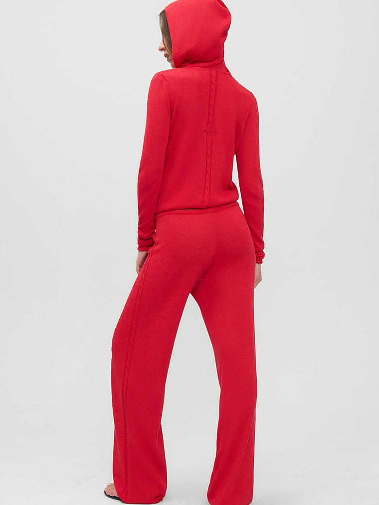 Victoria's Secret, Frankies Bikinis Ela Knit Pant, Lip Tint, onModelBack, 2 of 4