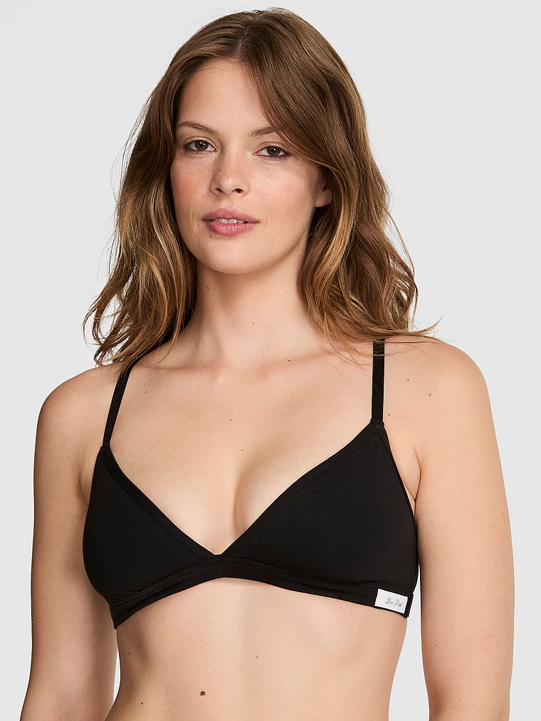 Cotton Unlined Triangle Bralette