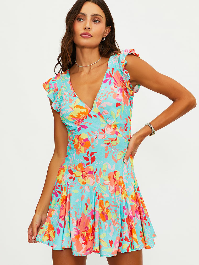 Victoria's Secret, Beach Riot Lennie Dress, Gulf Bloom, detail, 4 of 4