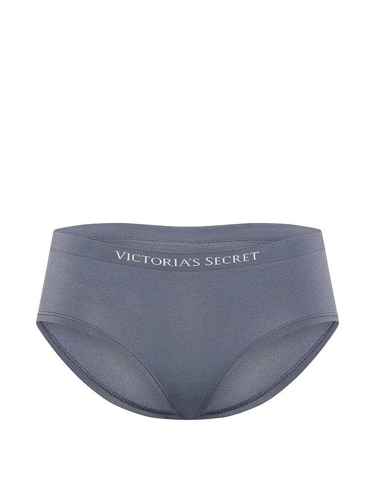 Victoria's Secret, Seamless Seamless Bikini Panty, Black Peal, offModelFront, 3 of 3