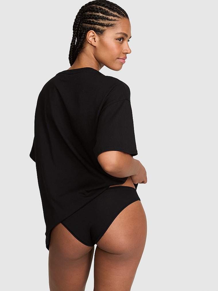 Buy Cotton Side-Slit Tee & Panty Set, Snow Heather & Half-Baked