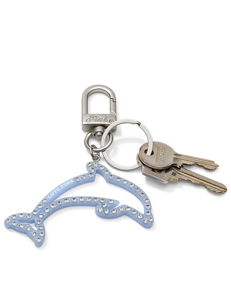 PINK PINK Keychain Charm, Purple, onModelBack, 2 of 2