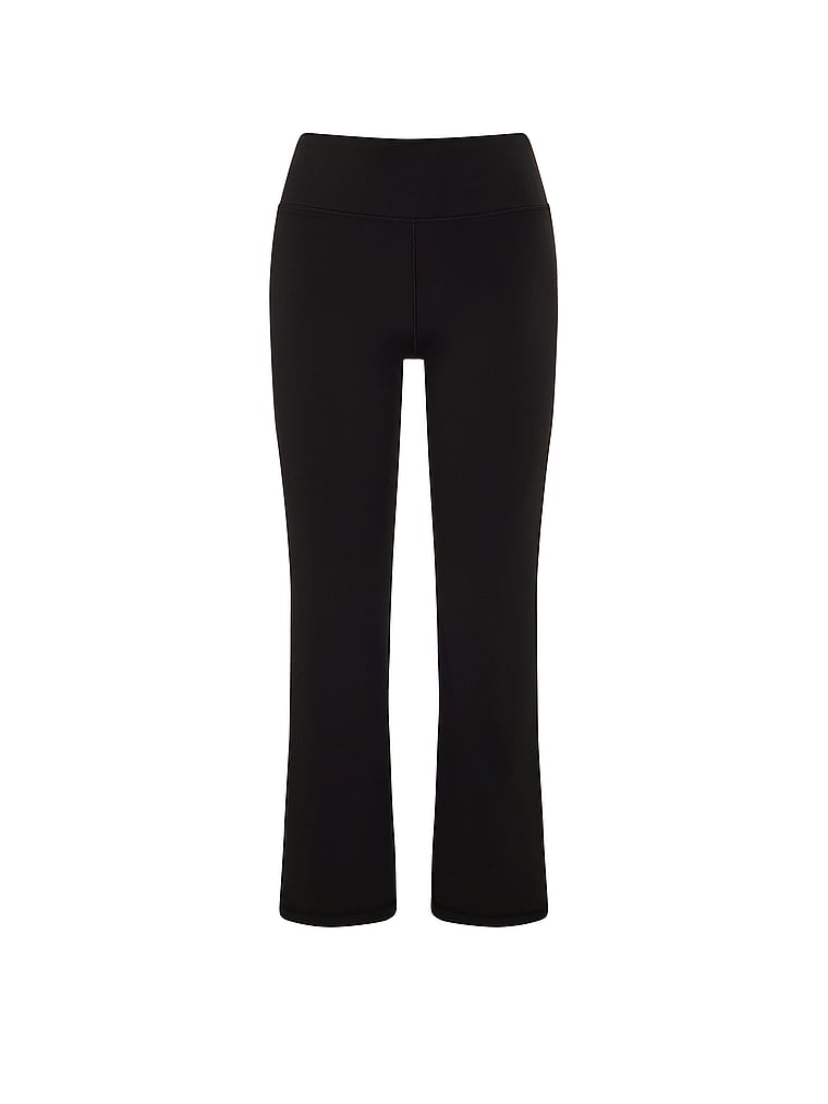 PINK PINK Relay™ Cropped Flare Leggings, Pure Black, offModelFront, 3 of 3