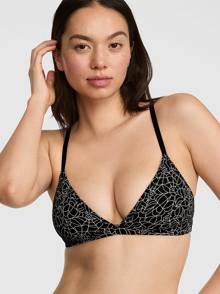 Cotton Unlined Triangle Bralette