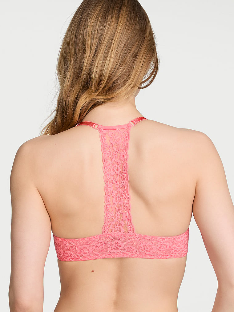 Victoria's Secret, Victoria's Secret Sexy Tee Lacie Lightly Lined Demi Bra, Pink Cocktail, onModelBack, 2 of 3 Lotta is 5'10" and wears 34B or Small